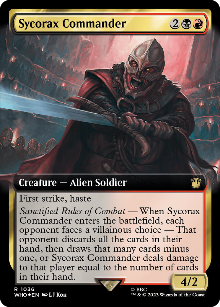 Sycorax Commander (Extended Art) (Surge Foil) [Doctor Who] | Chromatic Games