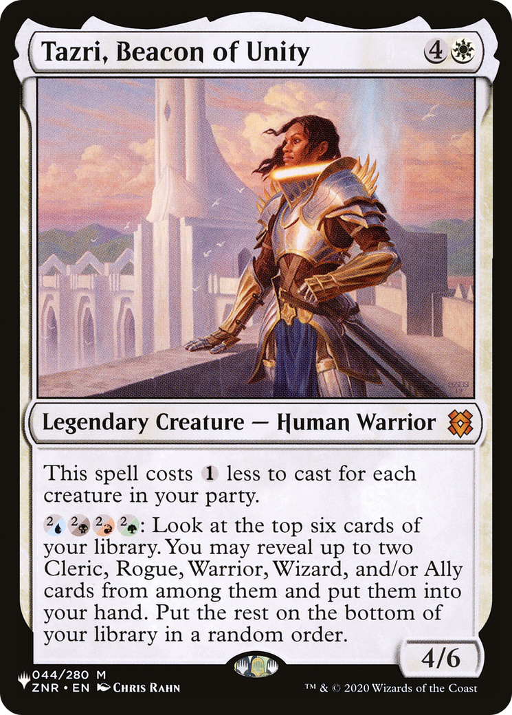Tazri, Beacon of Unity (ZNR) [The List] | Chromatic Games