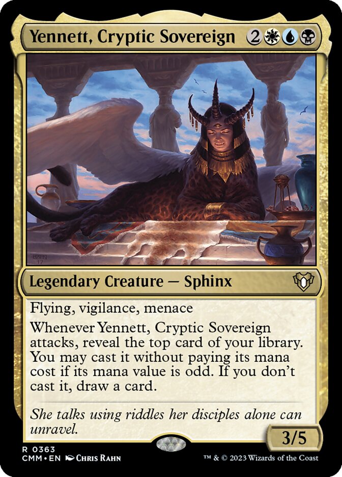 Yennett, Cryptic Sovereign 363 (Commander Masters)  - Foil | Chromatic Games