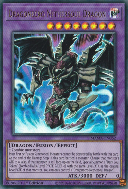 Dragonecro Nethersoul Dragon [MAMA-EN062] Ultra Rare | Chromatic Games