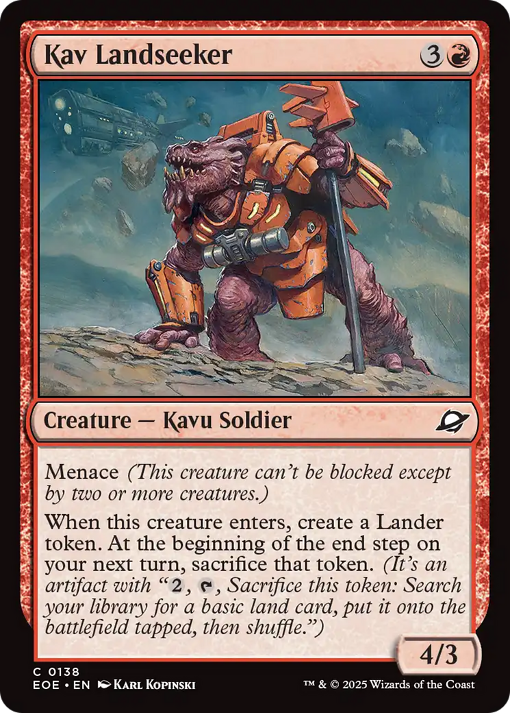 Kav Landseeker [Edge of Eternities] | Chromatic Games