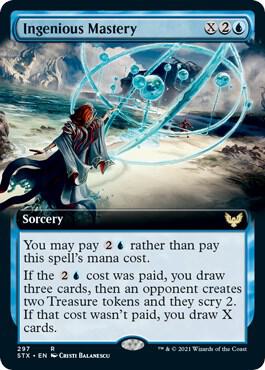 Ingenious Mastery Extended Art 297 (Strixhaven: School of Mages)  | Chromatic Games