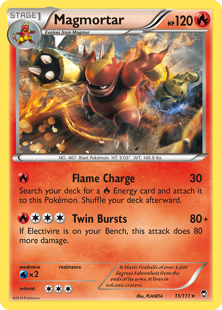 Magmortar (11/111) [XY: Furious Fists] | Chromatic Games