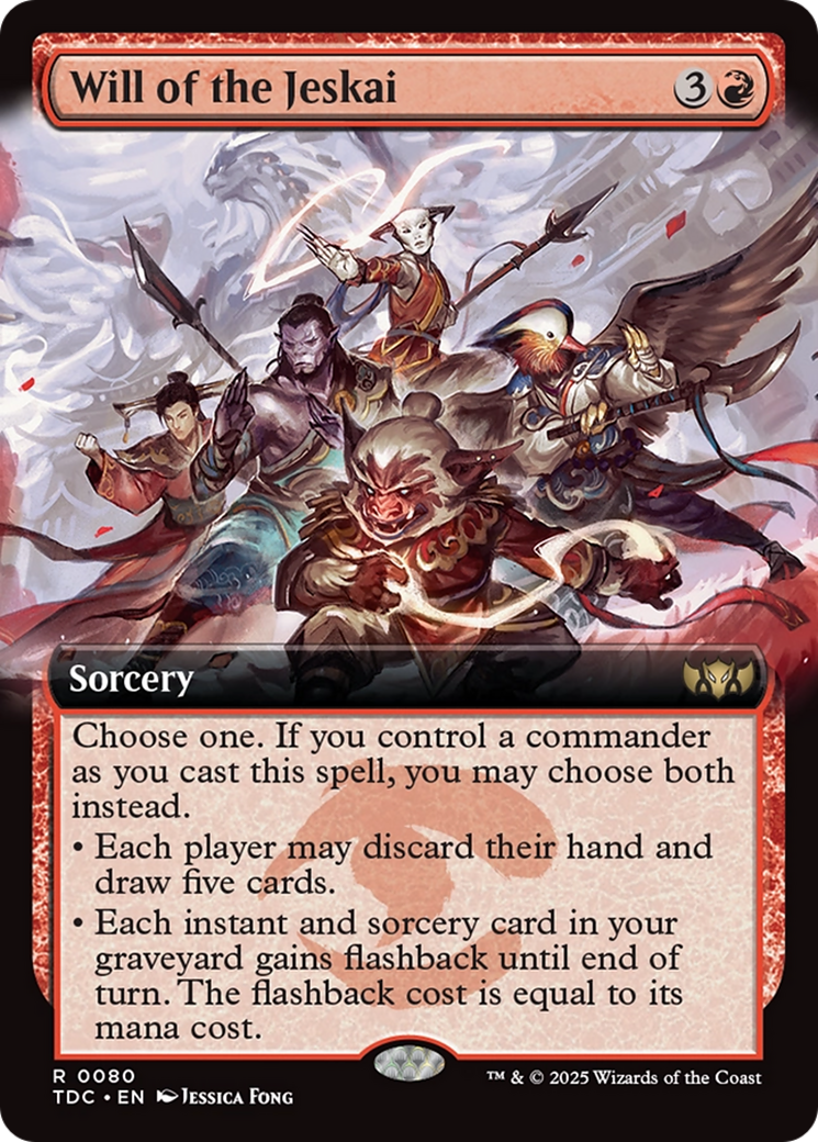 Will of the Jeskai (Extended Art) [Tarkir: Dragonstorm Commander] | Chromatic Games