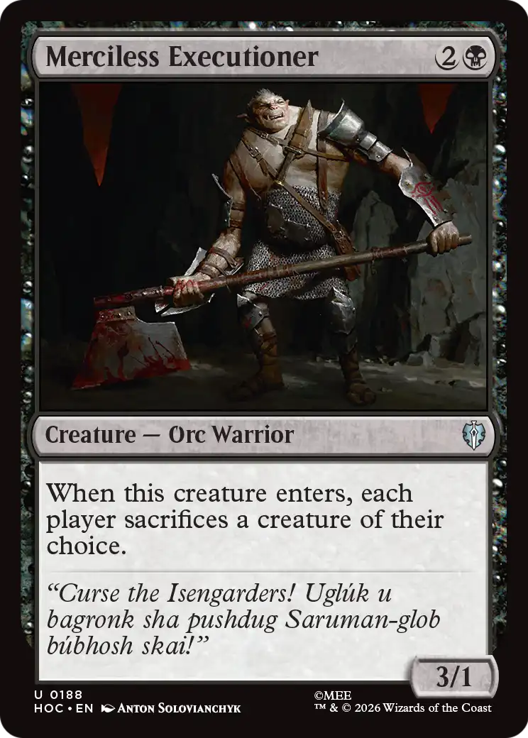 Merciless Executioner [The Hobbit: Eternal-Legal] | Chromatic Games