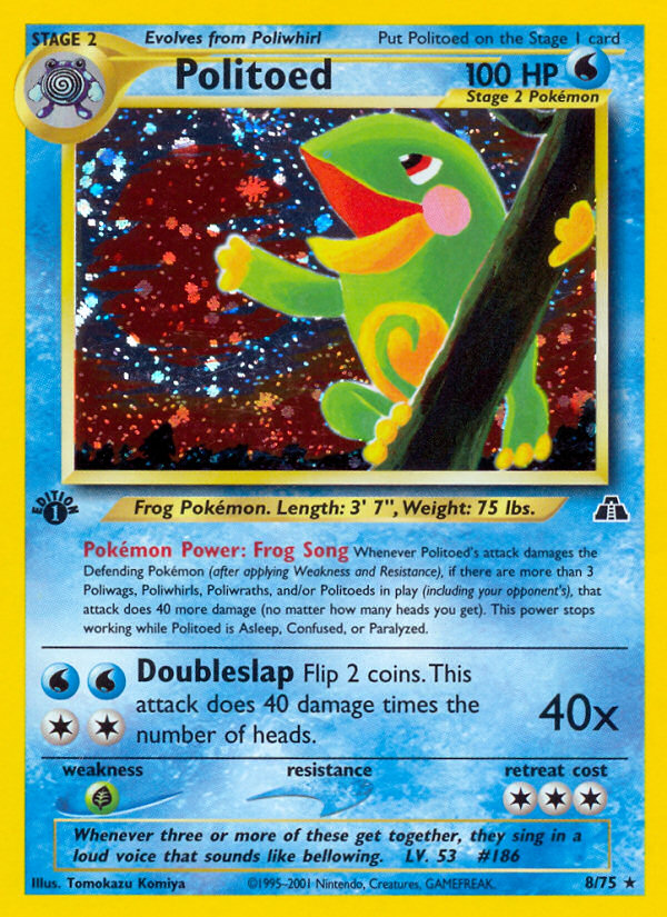 Politoed (8/75) [Neo Discovery 1st Edition] | Chromatic Games