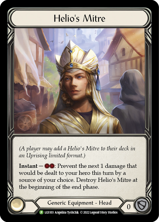 Helio's Mitre [LGS103] (Promo)  Rainbow Foil | Chromatic Games