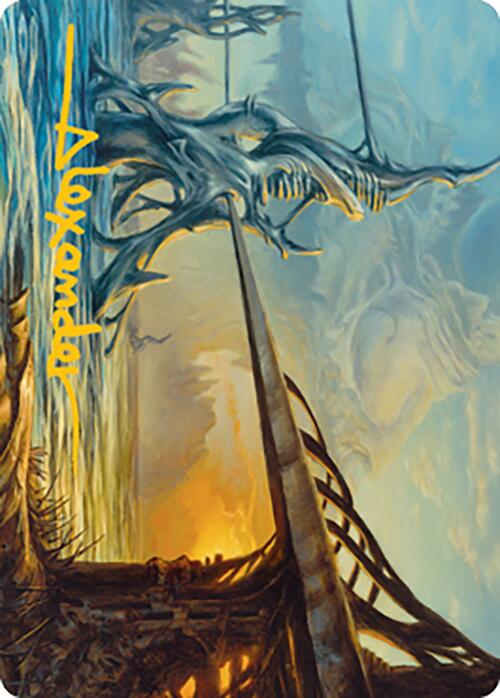 Razortide Bridge Art Card (Gold-Stamped Signature) [Modern Horizons 2 Art Series] | Chromatic Games