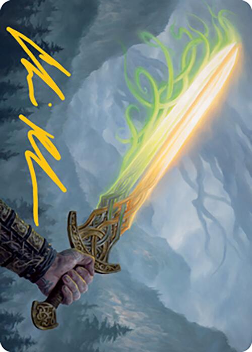 Sword of Hearth and Home Art Card (Gold-Stamped Signature) [Modern Horizons 2 Art Series] | Chromatic Games