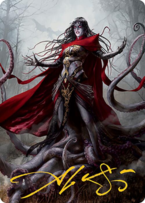 Geyadrone Dihada Art Card (53) (Gold-Stamped Signature) [Modern Horizons 2 Art Series] | Chromatic Games