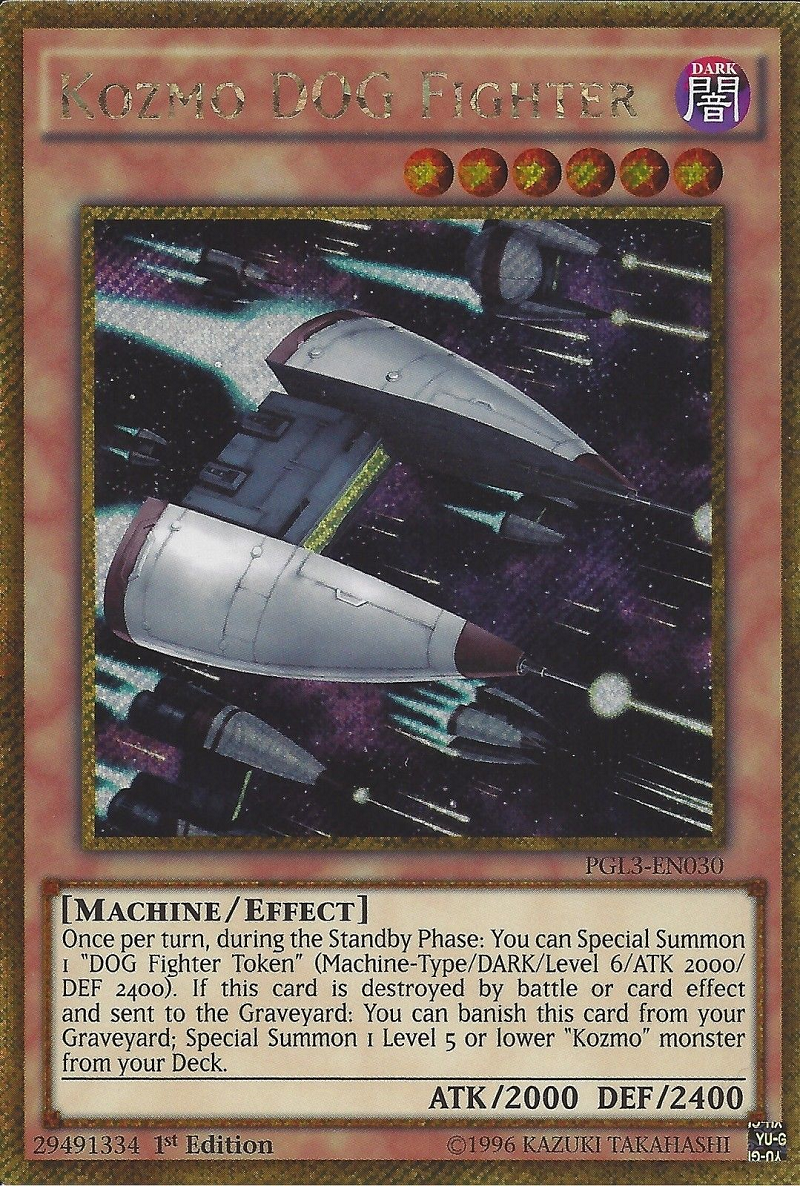 Kozmo Dog Fighter [PGL3-EN030] Gold Secret Rare | Chromatic Games