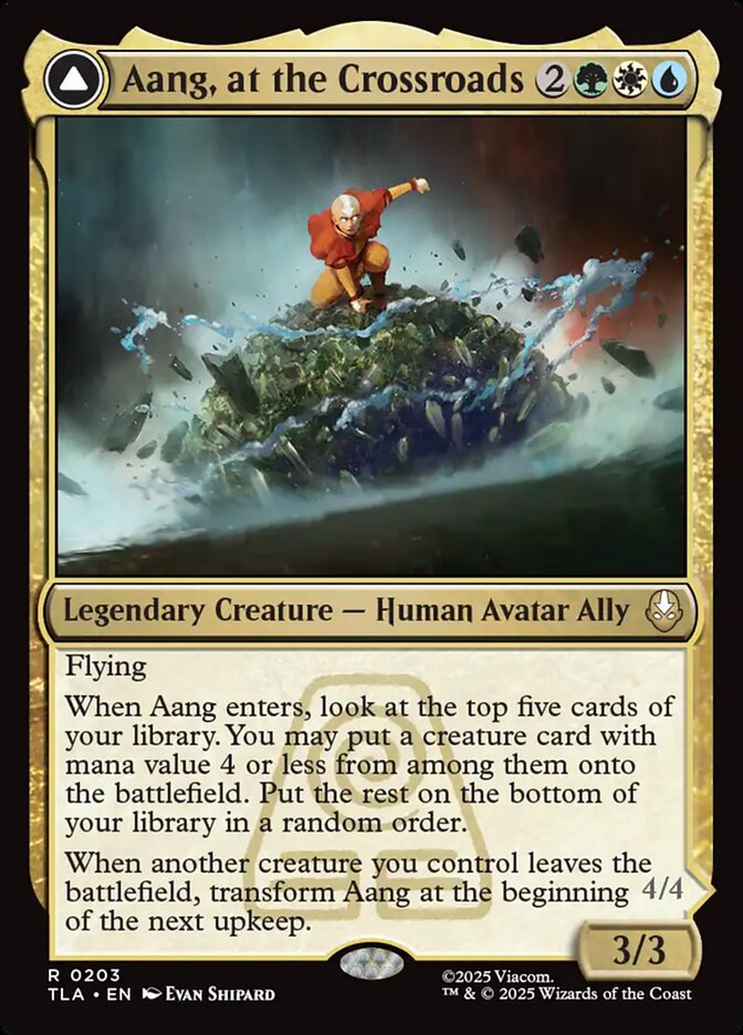 Aang, at the Crossroads // Aang, Destined Savior 203 (Avatar: The Last Airbender)  | Chromatic Games