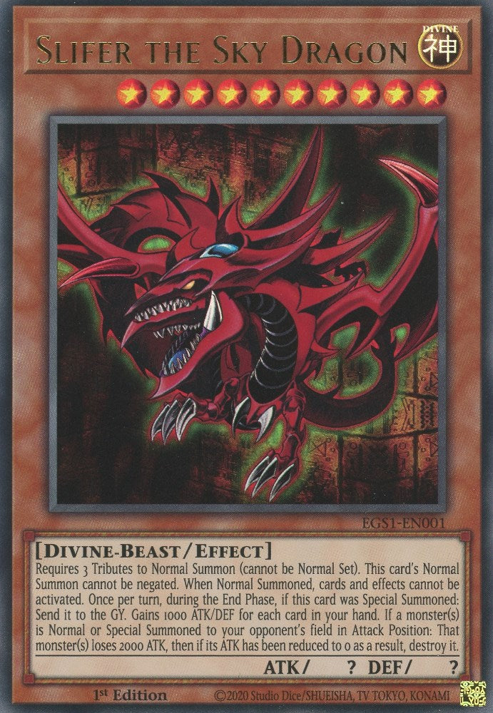 Slifer the Sky Dragon [EGS1-EN001] Ultra Rare | Chromatic Games