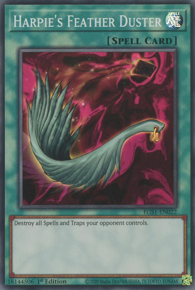 Harpie's Feather Duster [EGS1-EN022] Super Rare | Chromatic Games