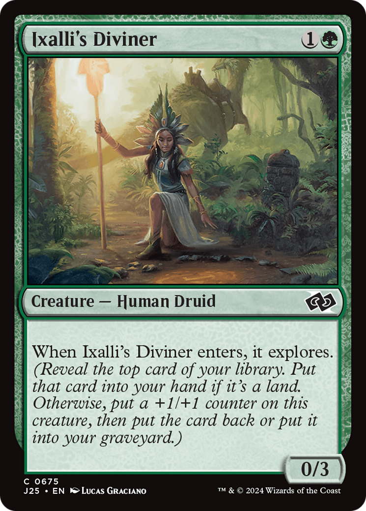 Ixalli's Diviner [Foundations Jumpstart] | Chromatic Games