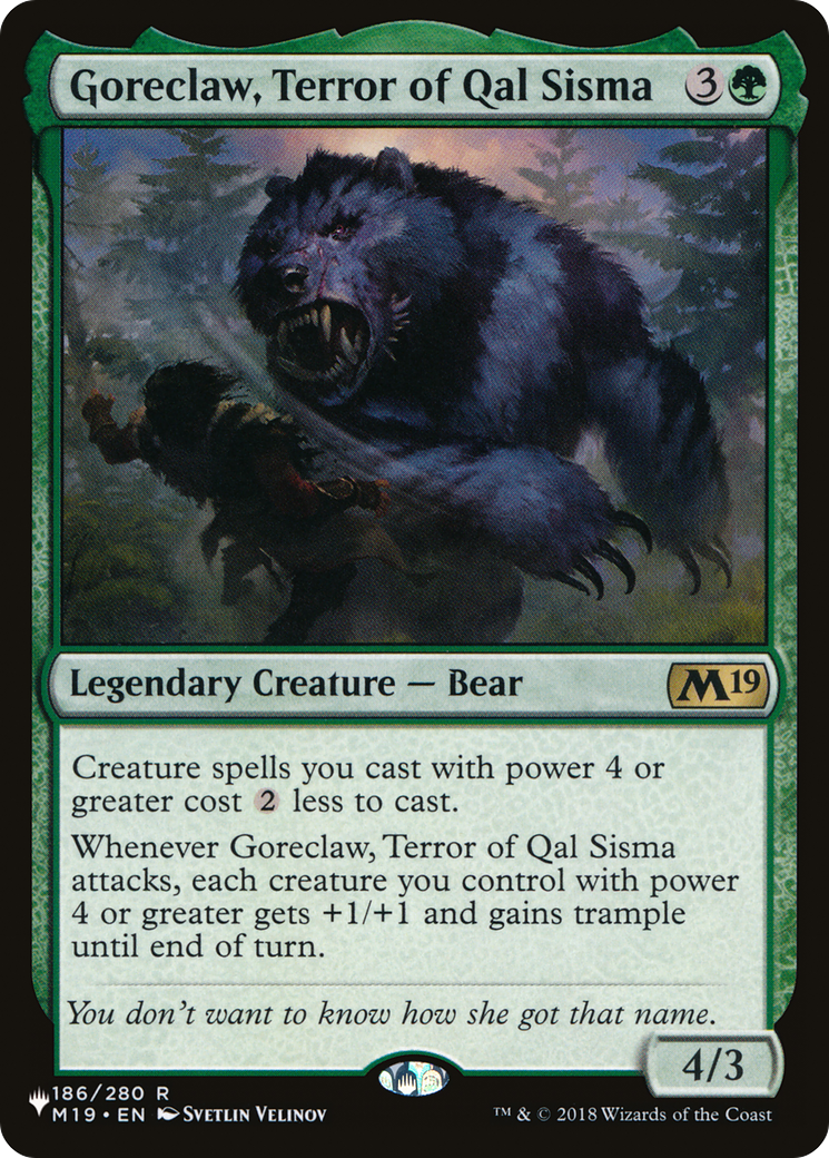 Goreclaw, Terror of Qal Sisma [The List] | Chromatic Games