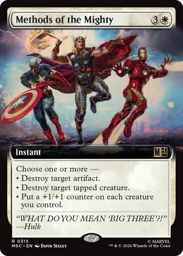 Methods of the Mighty (Extended Art) [Marvel Super Heroes Commander] | Chromatic Games