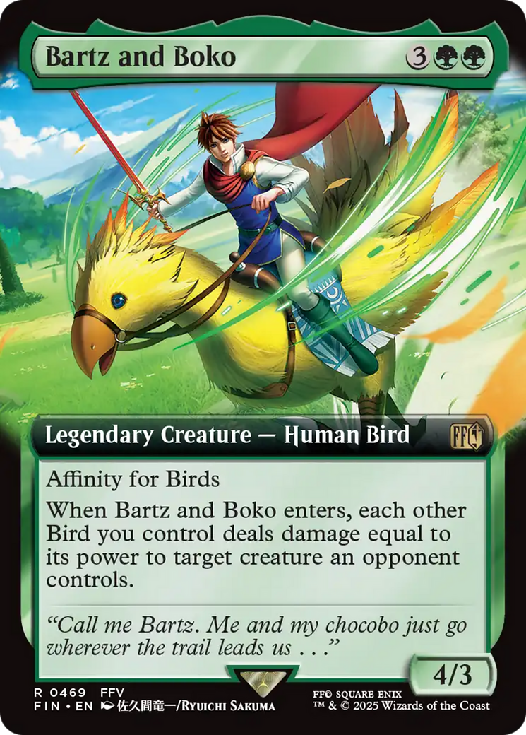 Bartz and Boko (Extended Art) [FINAL FANTASY] | Chromatic Games