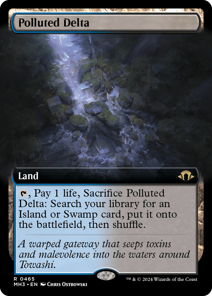 Polluted Delta (Extended Art) [Modern Horizons 3] | Chromatic Games