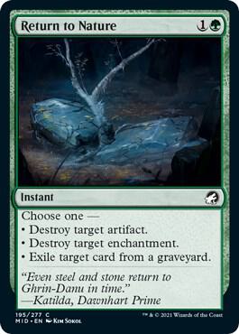 Return to Nature 195/277 (Innistrad: Midnight Hunt)  - Foil | Chromatic Games