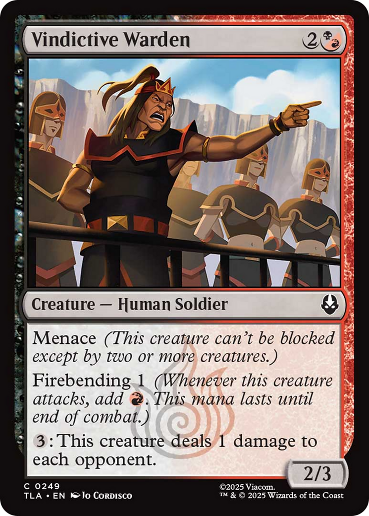 Vindictive Warden [Avatar: The Last Airbender] | Chromatic Games