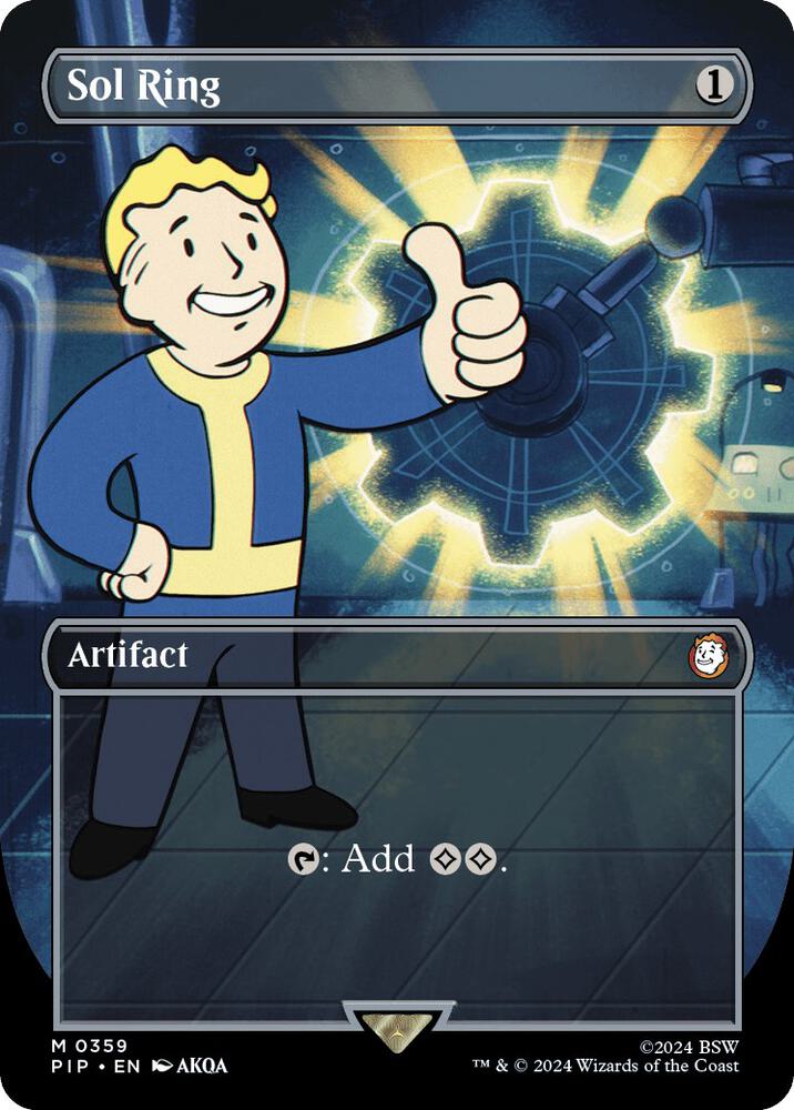 Sol Ring 359 (Universes Beyond: Fallout)  - Borderless Foil | Chromatic Games