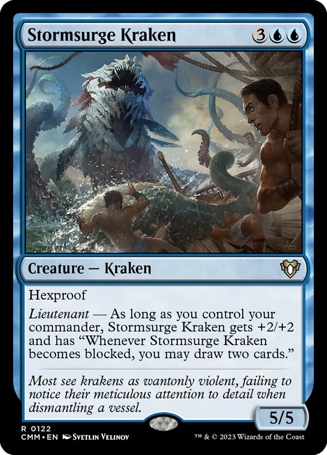 Stormsurge Kraken 122/451 (Commander Masters)  | Chromatic Games