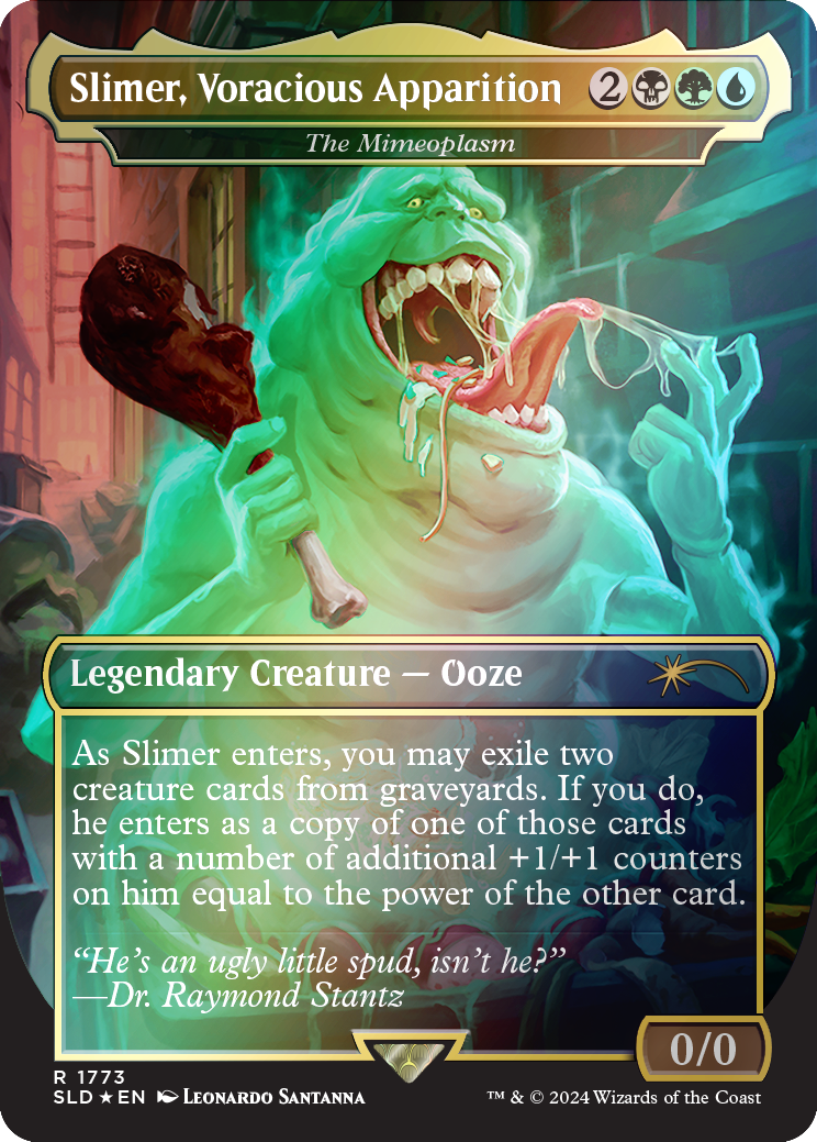 Slimer, Voracious Apparition - The Mimeoplasm (Rainbow Foil) [Secret Lair Drop Series] | Chromatic Games