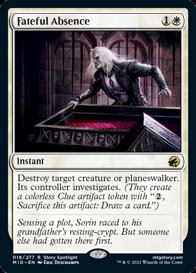 Fateful Absence [Innistrad: Midnight Hunt] | Chromatic Games