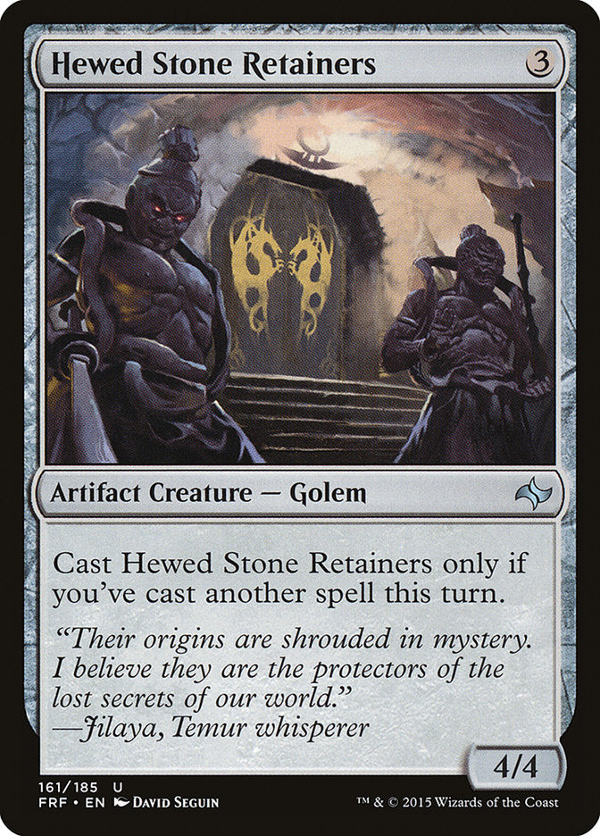 Hewed Stone Retainers 161/185 (Fate Reforged)  | Chromatic Games