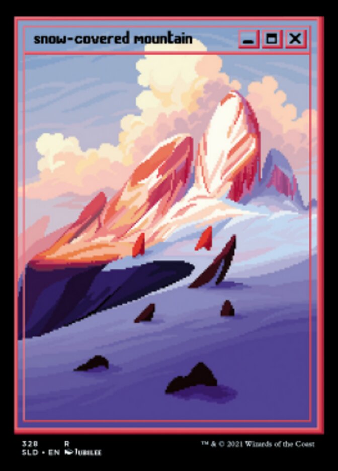 Snow-Covered Mountain (328) [Secret Lair Drop Series] | Chromatic Games