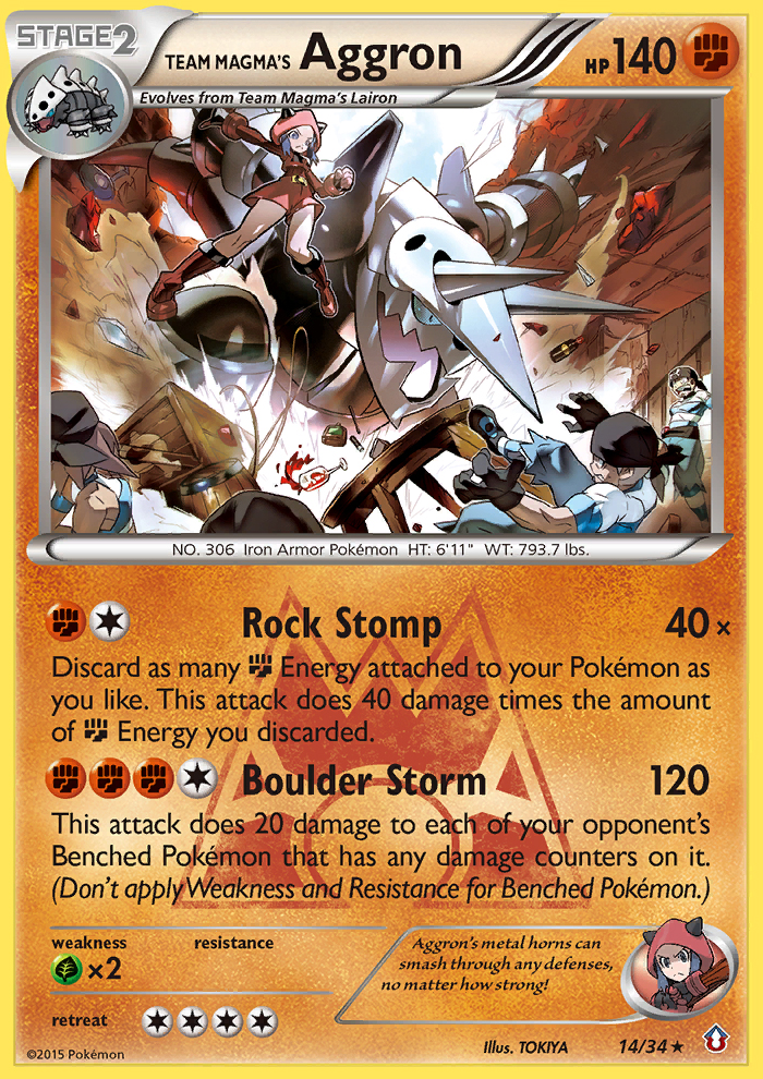 Team Magma's Aggron (14/34) [XY: Double Crisis] | Chromatic Games