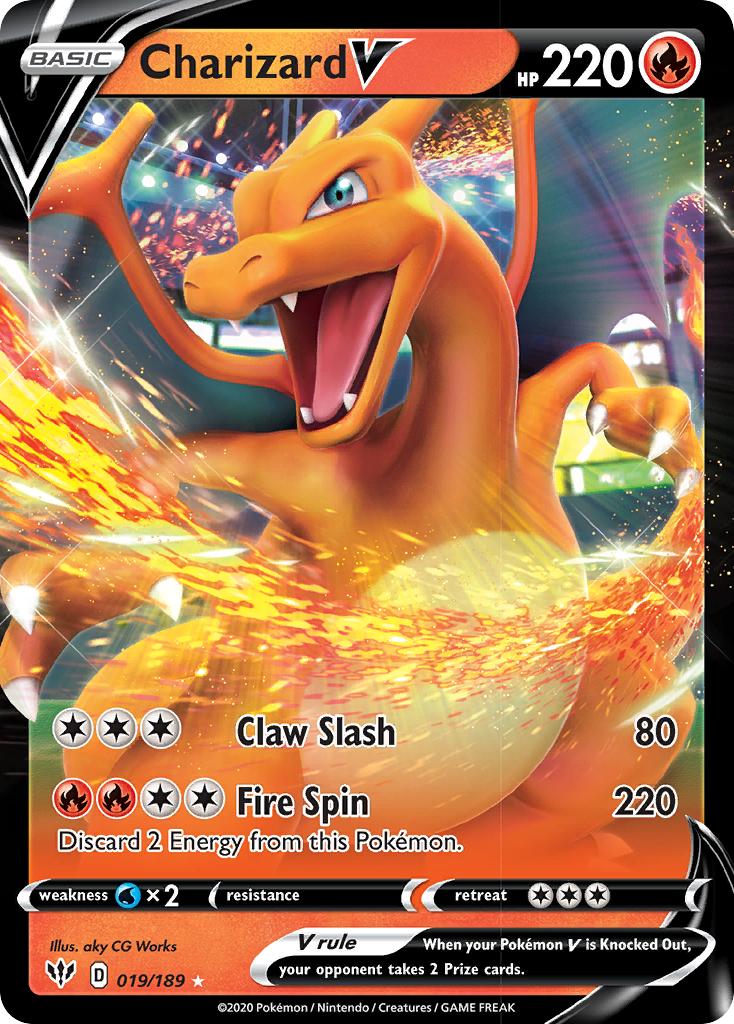 Charizard V (019/189) [Sword & Shield: Darkness Ablaze] | Chromatic Games