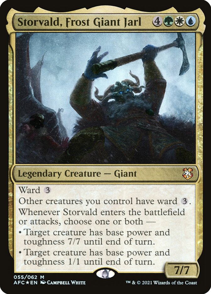 Storvald Frost Giant Jarl 55 (Commander: Adventures in the Forgotten Realms)  - Foil | Chromatic Games