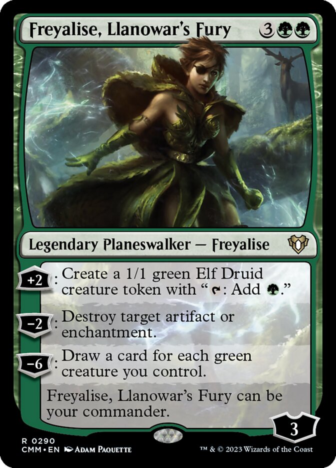 Freyalise, Llanowar's Fury 290 (Commander Masters)  | Chromatic Games