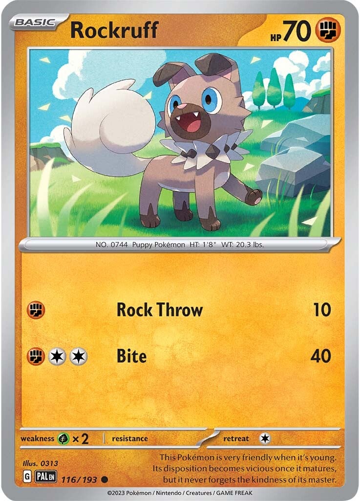 Rockruff (116/193) [Scarlet & Violet: Paldea Evolved] | Chromatic Games