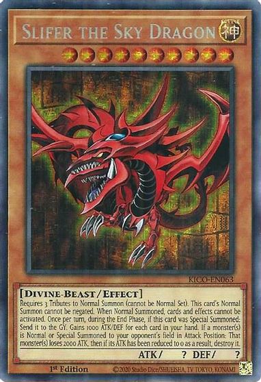 Slifer the Sky Dragon [KICO-EN063] Secret Pharaoh's Rare | Chromatic Games