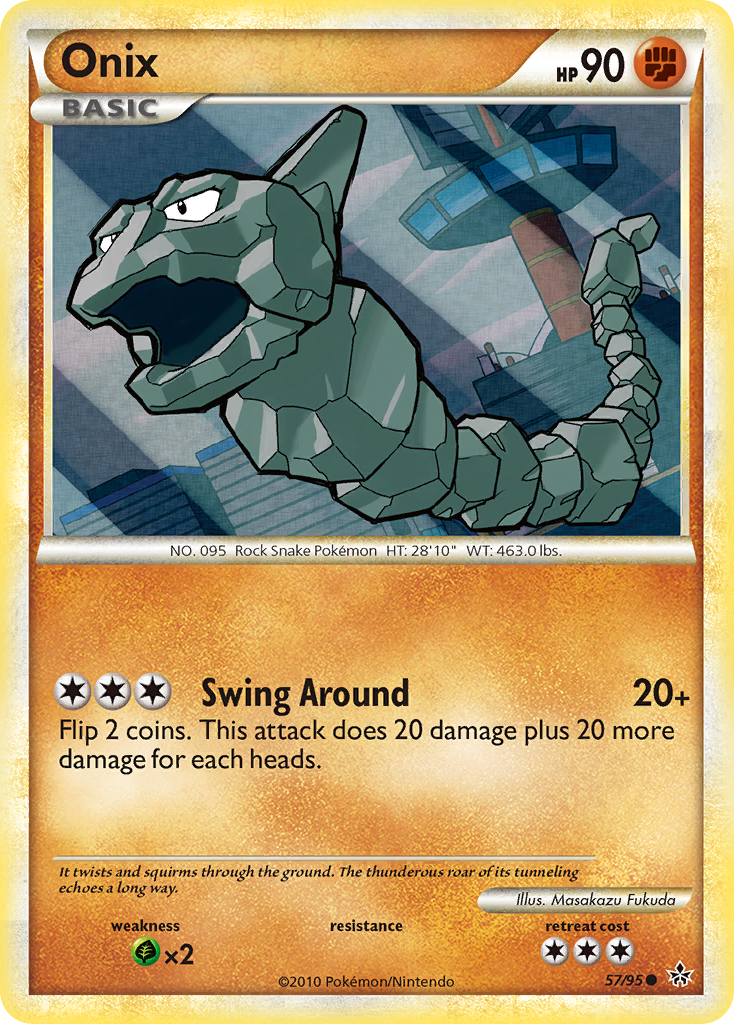 Onix (57/95) [HeartGold & SoulSilver: Unleashed] | Chromatic Games