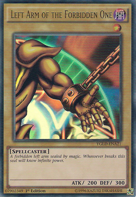 Left Arm of the Forbidden One [YGLD-ENA21] Ultra Rare | Chromatic Games