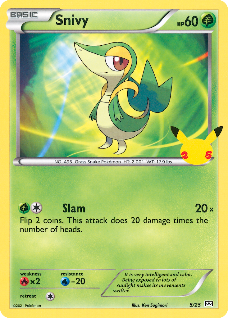 Snivy (5/25) [McDonald's 25th Anniversary] | Chromatic Games