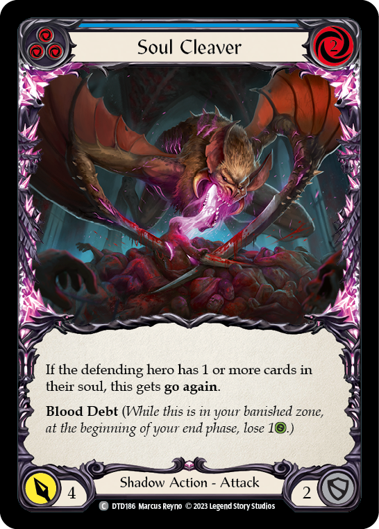 Soul Cleaver (Blue) [DTD186] (Dusk Till Dawn)  Rainbow Foil | Chromatic Games