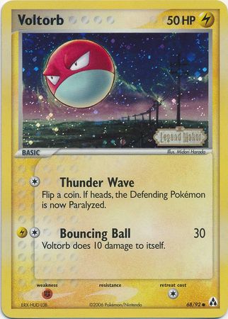 Voltorb (68/92) (Stamped) [EX: Legend Maker] | Chromatic Games