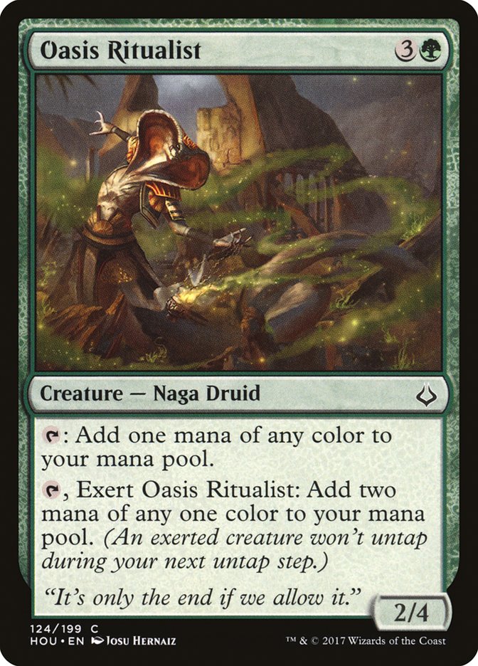 Oasis Ritualist 124/199 (Hour of Devastation)  | Chromatic Games