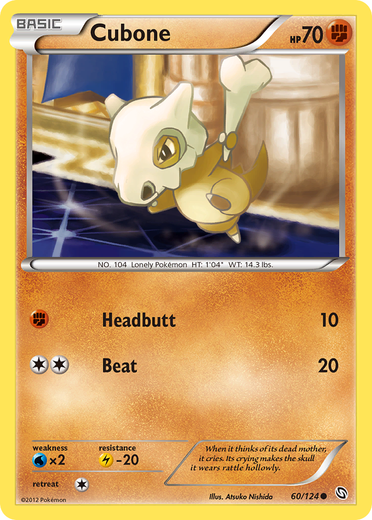 Cubone (60/124) [Black & White: Dragons Exalted] | Chromatic Games