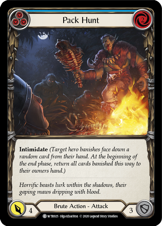 Pack Hunt (Blue) [U-WTR025] (Welcome to Rathe Unlimited)  Unlimited Rainbow Foil | Chromatic Games