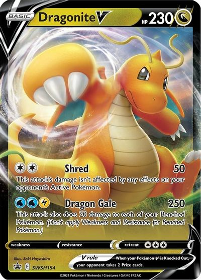 Dragonite V (SWSH154) [Sword & Shield: Black Star Promos] | Chromatic Games