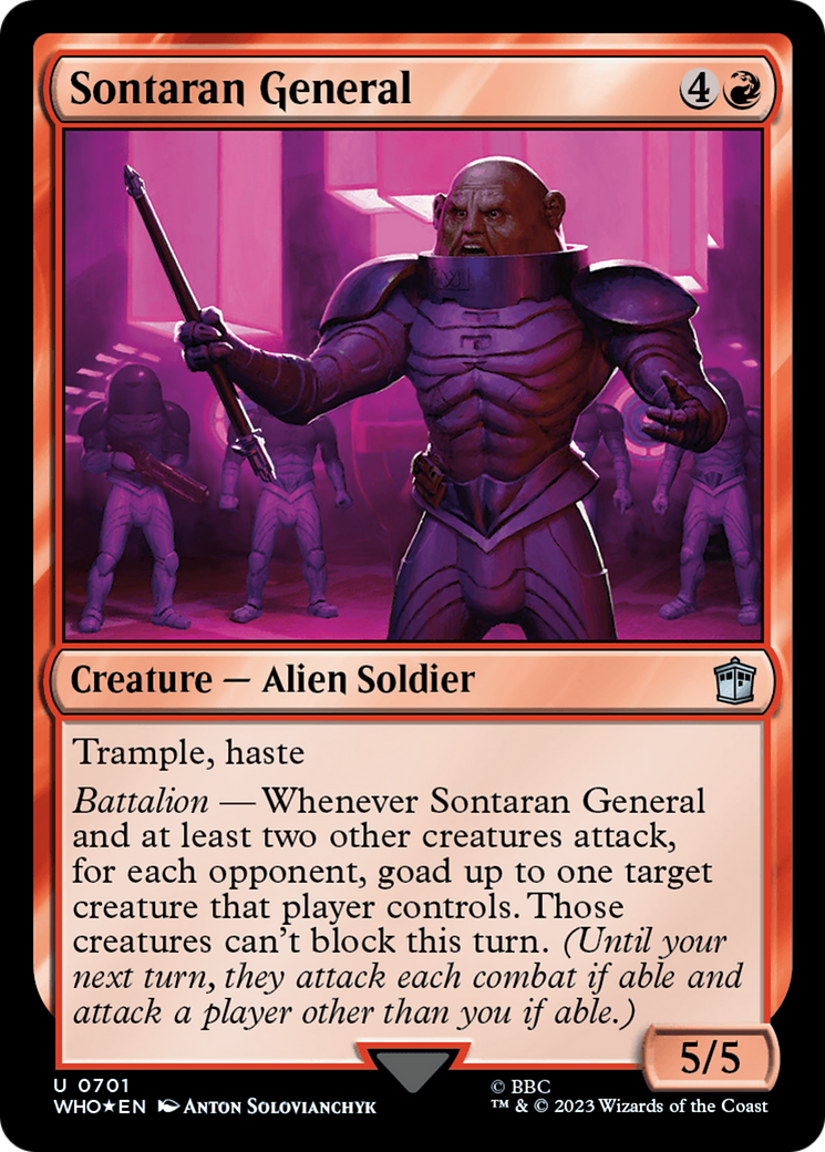 Sontaran General (Surge Foil) [Doctor Who] | Chromatic Games