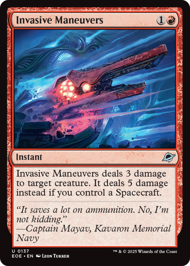 Invasive Maneuvers [Edge of Eternities] | Chromatic Games