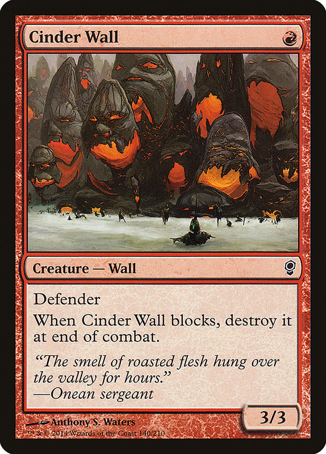 Cinder Wall 140/210 (Conspiracy)  | Chromatic Games