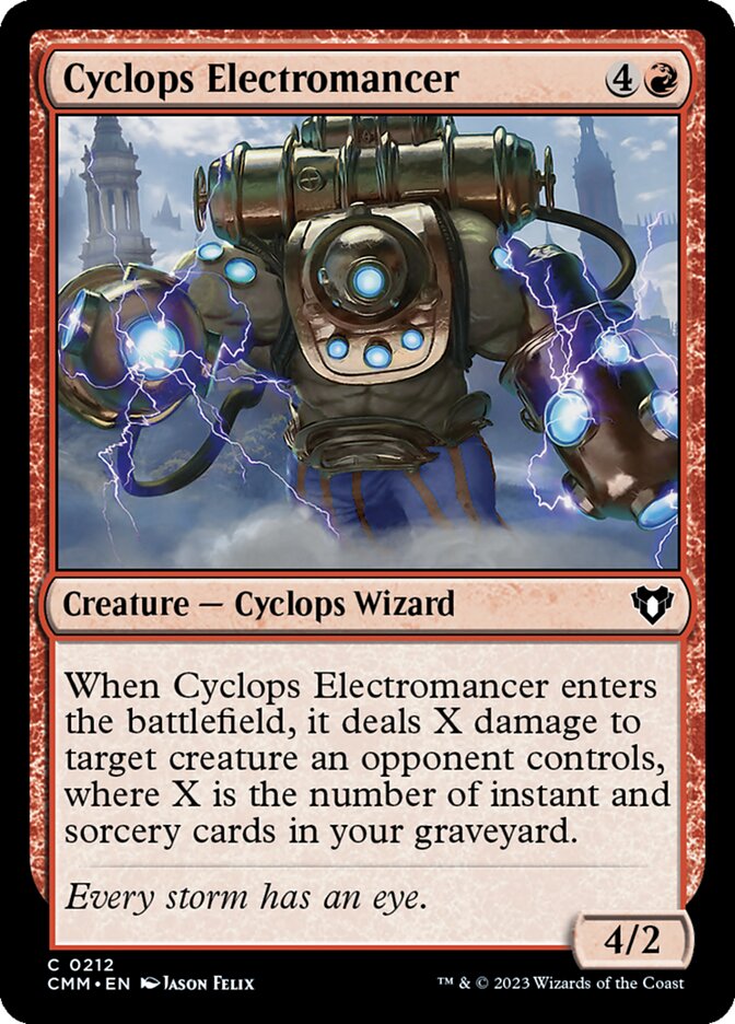 Cyclops Electromancer 212/451 (Commander Masters)  | Chromatic Games